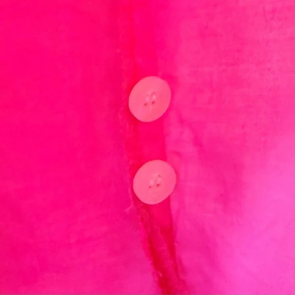 Lilly Pulitzer Hot Pink Button-Front Blouse - Picture 6 of 6